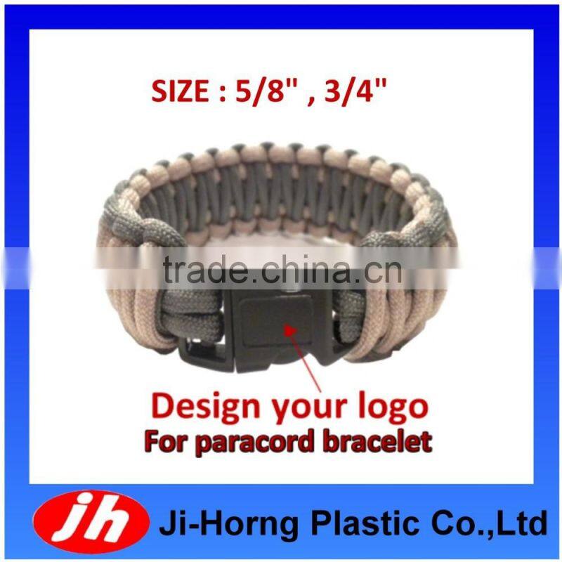 Wholesale plastic buckle with co for paracord bracelet