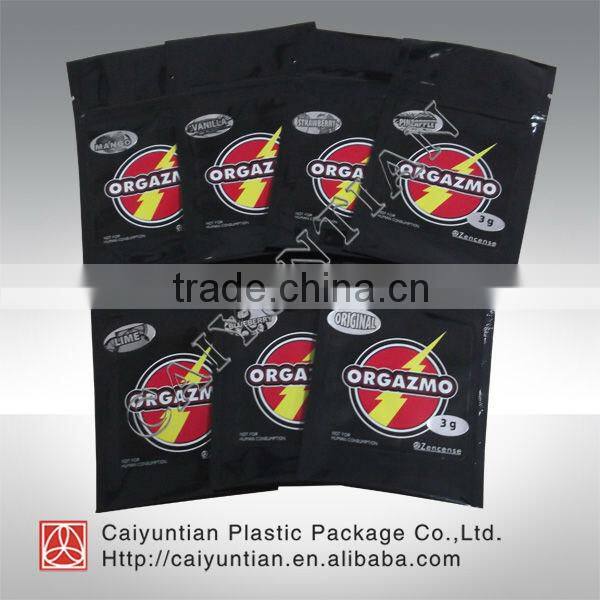 black herbal incense bag small zipper pouch diverse designs