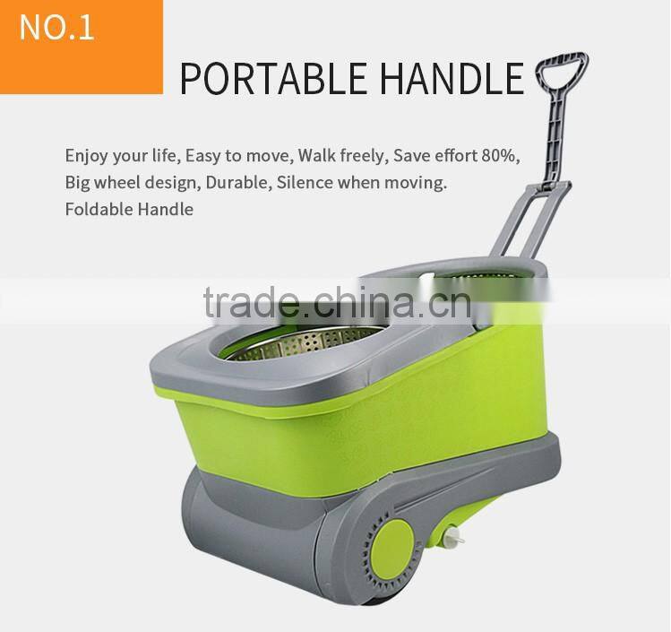 Wholesale 360 spin tornado mop with big wheel