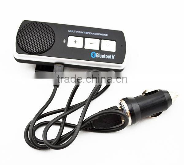 V4.0 Sunvisor bluetooth mobile phone bluetooth car BS1 Connecting 2 Mobile Phones Cheaper Price ---Carlos