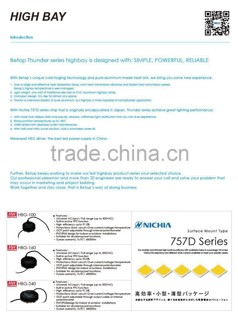 CE DLC SAA Approved High Lumen 150W Led high bay