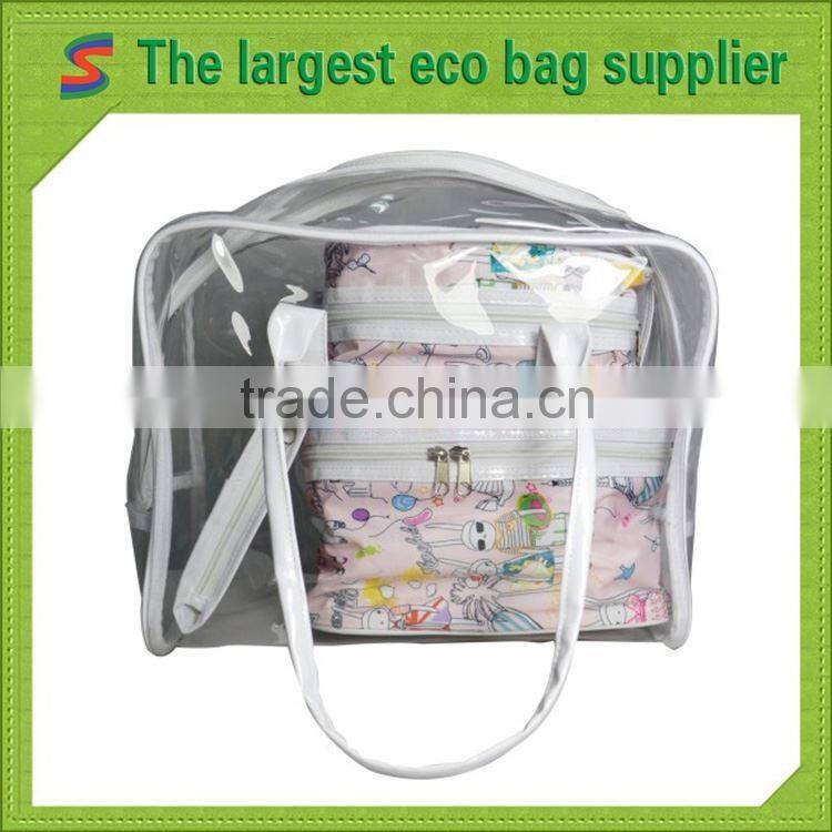 Promotional clear pvc cosmetic bag
