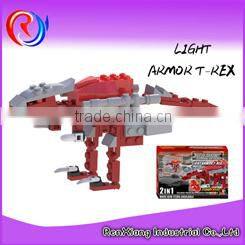 Plastic building blocks big dinosaur toy
