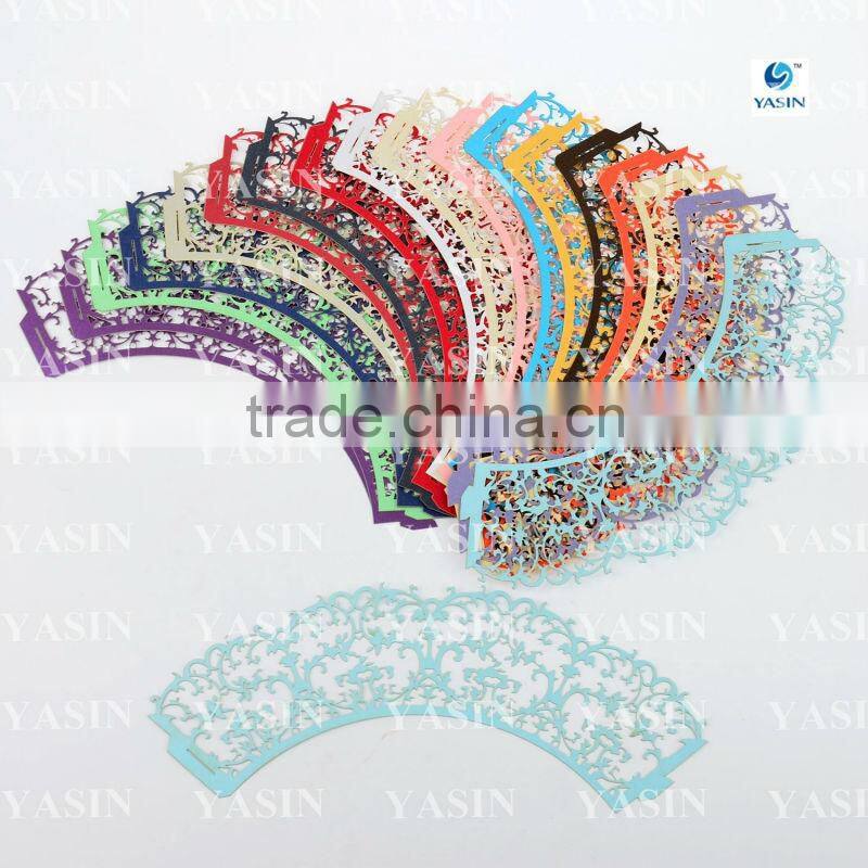 New Style Tree Vines Laser Cut Cupcake Wrappers