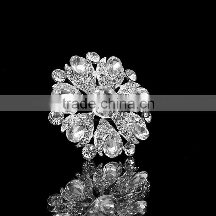 Shiny Crystal Jewel Brooch Pin with Rhienstone, Crystal Brooch Pins, Rhinestone Brooch Pins for wedding design