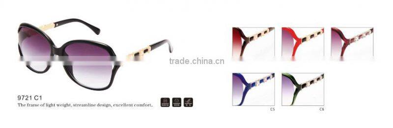 2016 new arrival fashionable Sunglasses with Jewel Frame