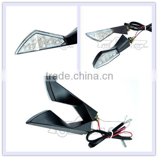 BJ-SL-029 Universal black warning lights for motorcycle