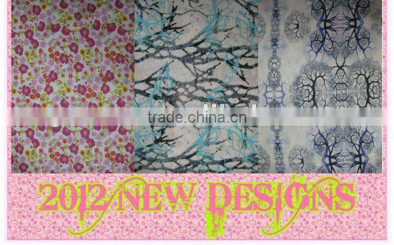 nylon cotton embroidered net fabric