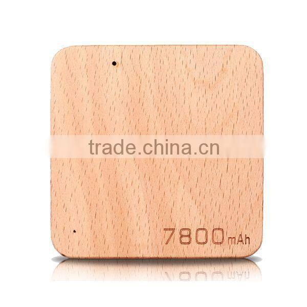 AWC910 Best Quality Beech and Walnut Wood+Aluminium portable charger power bank 10400mah power bank