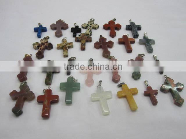 wholesale gemstone cross pendant