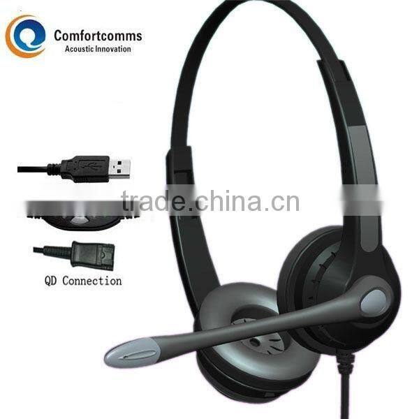 Super Pro call center usb computer headset HSM-902FPQDUSBC