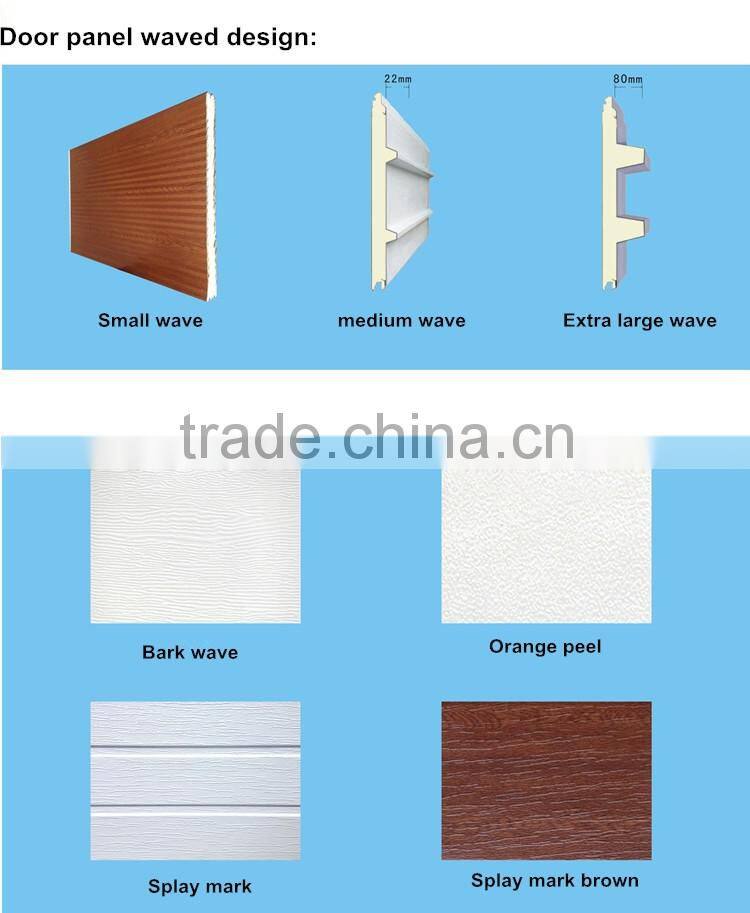 Wooden color garage door panels with liftmaster garage door opener/residential sectional garage door