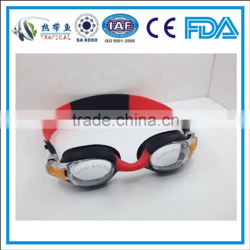 Hot sale junior cute swim goggles, professional kids swimming goggles,fun swim goggle