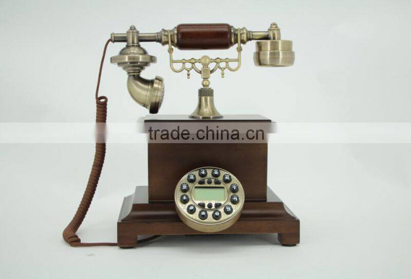 Retro telephone landline new oak wood Alice