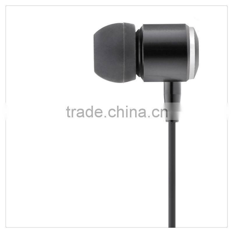 Best selling best quality metal headphone in-ear earphone with flat cable