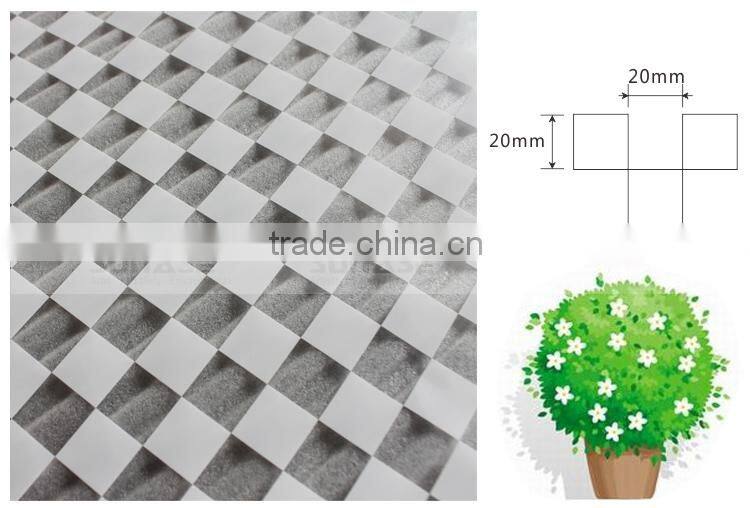 Decorative PET 20mm White Chessboard Square Wallpaper Similar to 3M Window Film