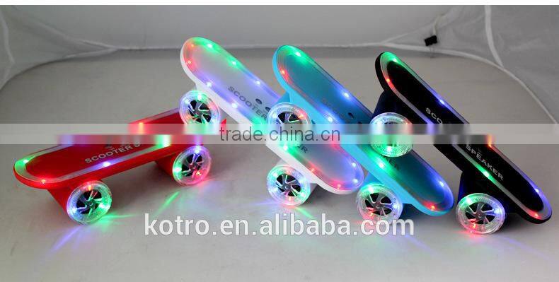 The Newest Hot Selling Scooter Bluetooth Speaker ,Led Speaker ,Scooter Led Light Speaker