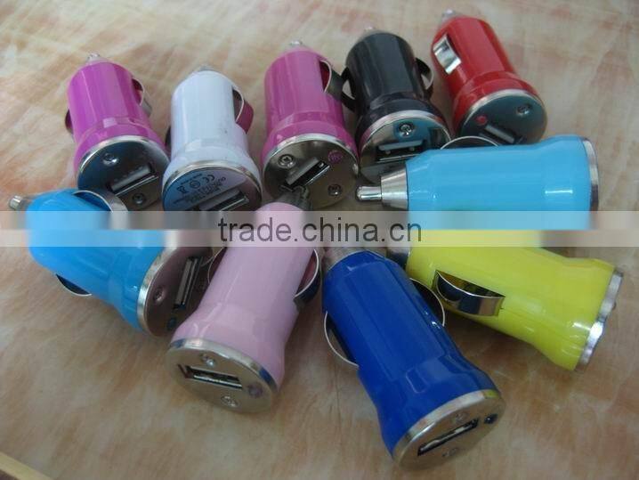 Bullet Style USB Port Promotional Car Charger with 5v 3100mA Output