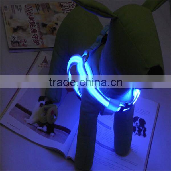Flashing pets chest strap pet dog strap