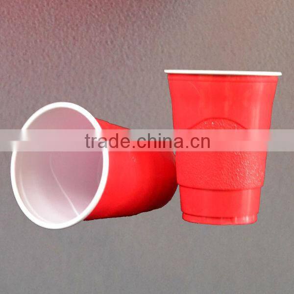 16oz disposable plastic red cup , beer pong cup