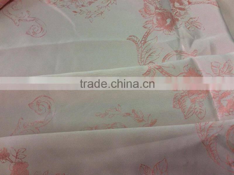 75D*150D 100%polyester jacquard fabric for home textile and beddings