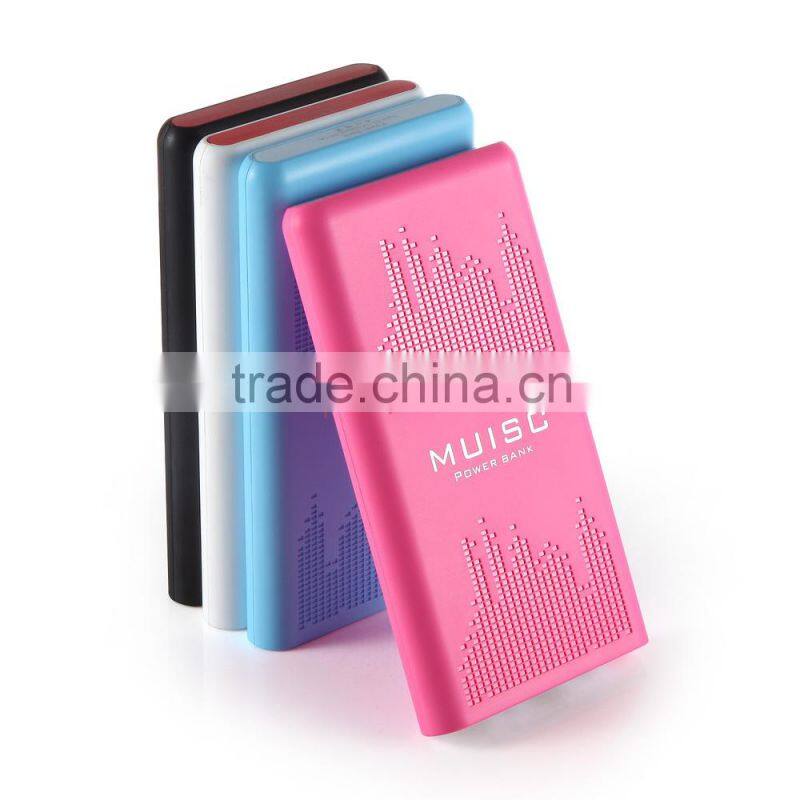 Best Selling 18650 Battery Rechargeable Power Bank 10000mah Music Style
