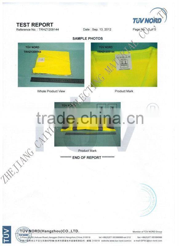 Adult High Vis Viz Reflective Safety Vest Waistcoat with EN20471 Certificate