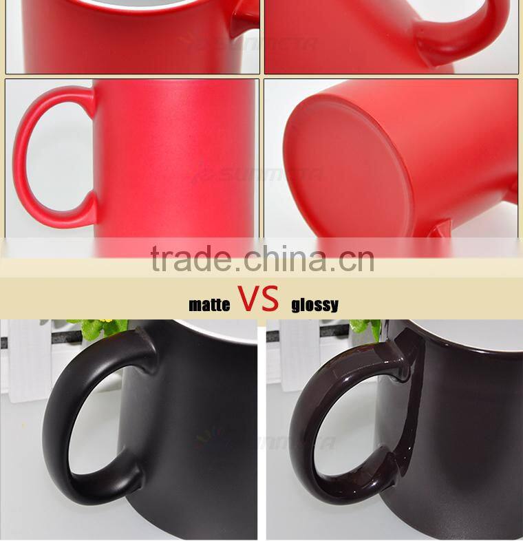 sublimation colour change mug, high quality ceramic mug factory direct supply