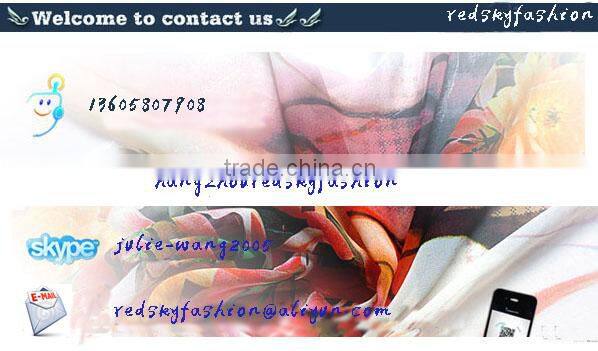 Digital printed silk scarves034