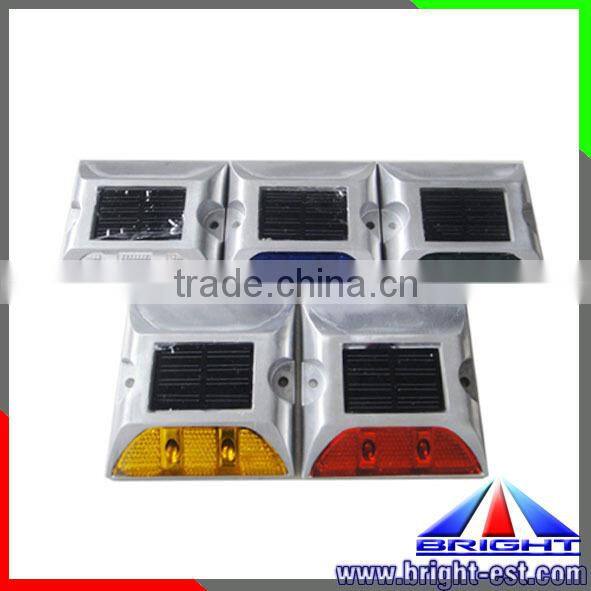 0.3WP 3.87V/100mA LED Solar Road Stud light, 2/3pcs led solar road markers, waterproof flashing reflective led solar road stud