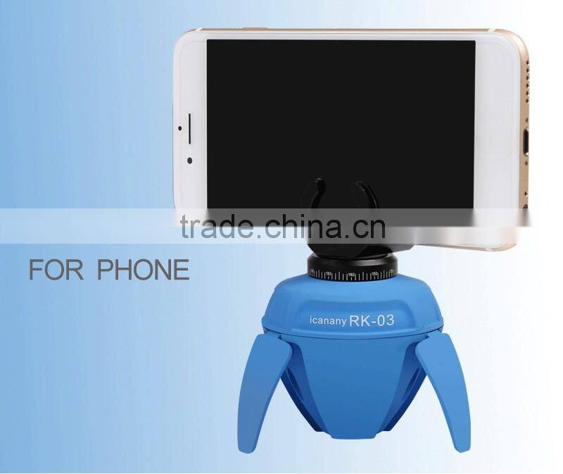 360 Rotary Mini Panorama Robot Remote Selfie Monopod Holder Photography Camera Adapter Bluetooth Wireless Elf Pole