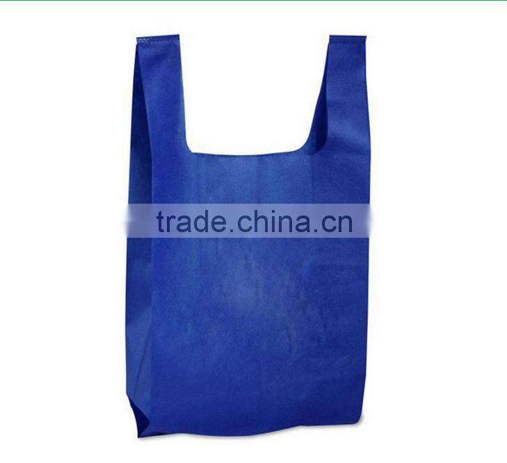 2015 nice non woven vest bag high quality top selling bags customized