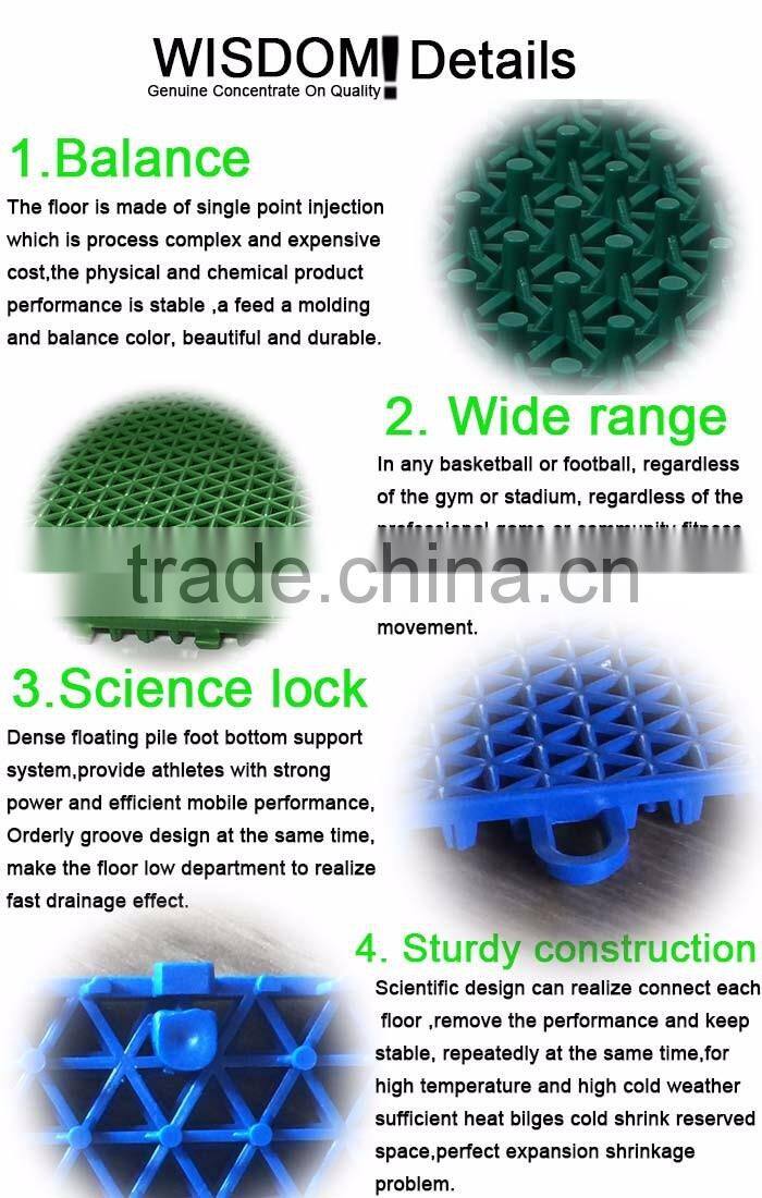 2016 new design outdoor basketball court rubber floor tile
