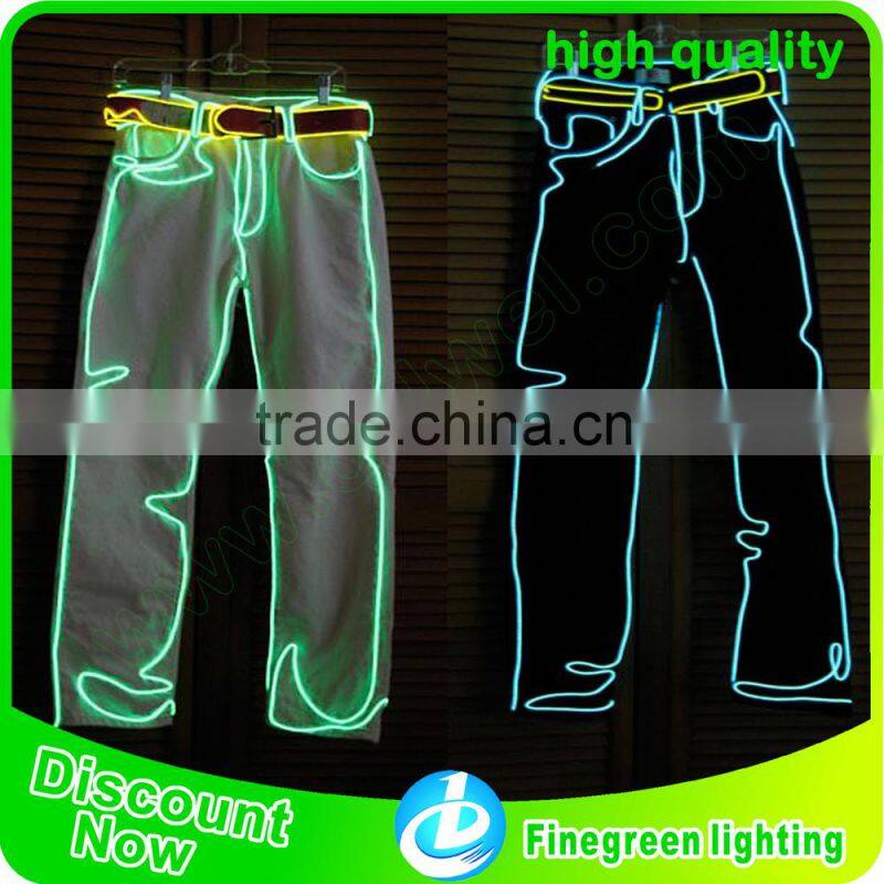 2.3mm sewing welt lighting el wire for stage performance