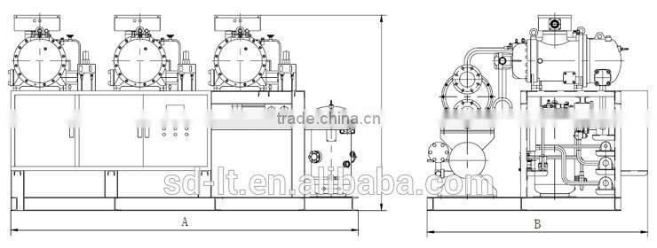 JZHLG Series Middle Temperature Screw Compressor Racks