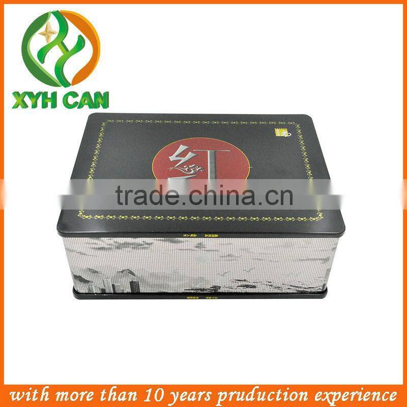 Wedding favor small wholesale tin boxes with bow and tab