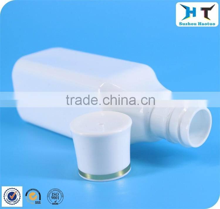 New design 65ml plastic PET square bottle with screw cap / 65ml white square plastic bottle