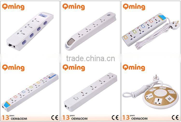 2m use ABS with CE 6 gang uk Extension Socket