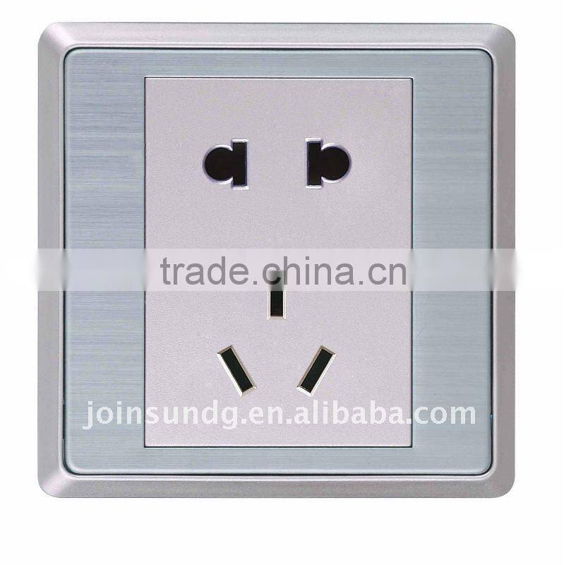 electric 2 pin and 3 pin socket with wall switch