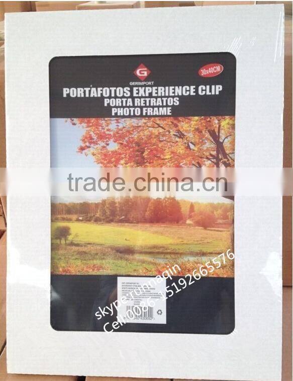 Clip snap photo frame for easy simple modern with window screen white cardboard