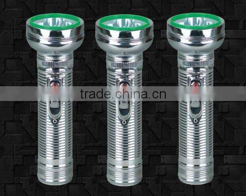 Metal battery led flashlight