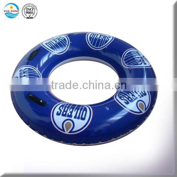 inflatable float tube with handgrip