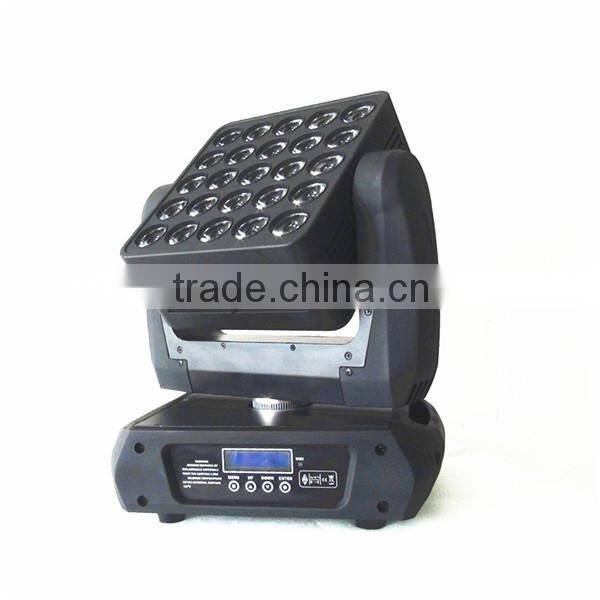 25*12W led matrix moving head light RGBW led stage beam lighting