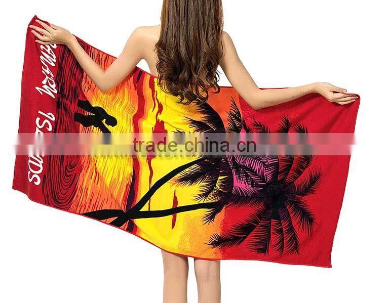 Custom Printing Microfiber Beach Bath Towel