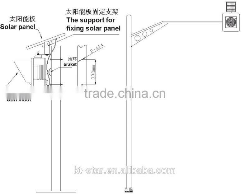 Wholesale 12 volt Yellow ball Red slow solar energy led warning flashing traffic light