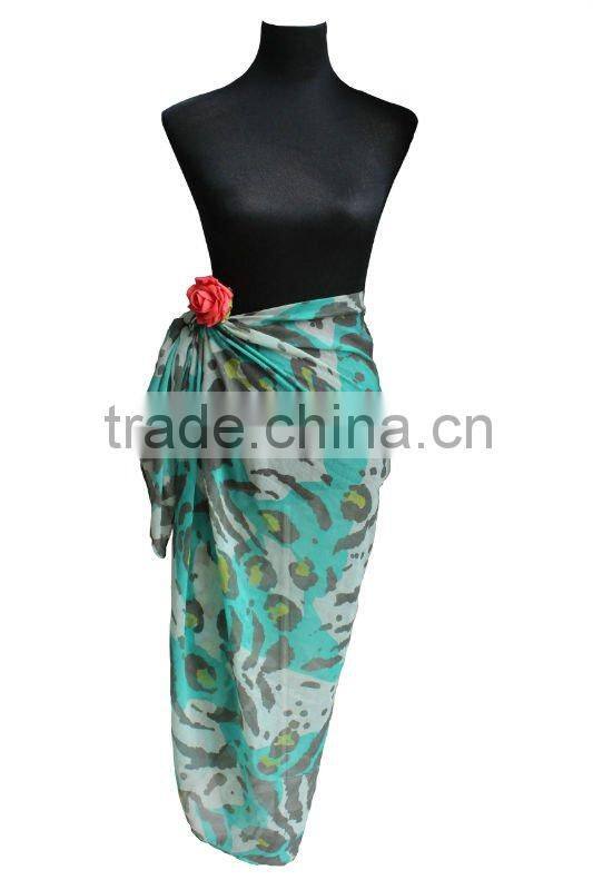 Long beach sarong scarf and shawl