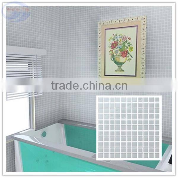 interior and exterior wall material crystal glass tile in mosaic
