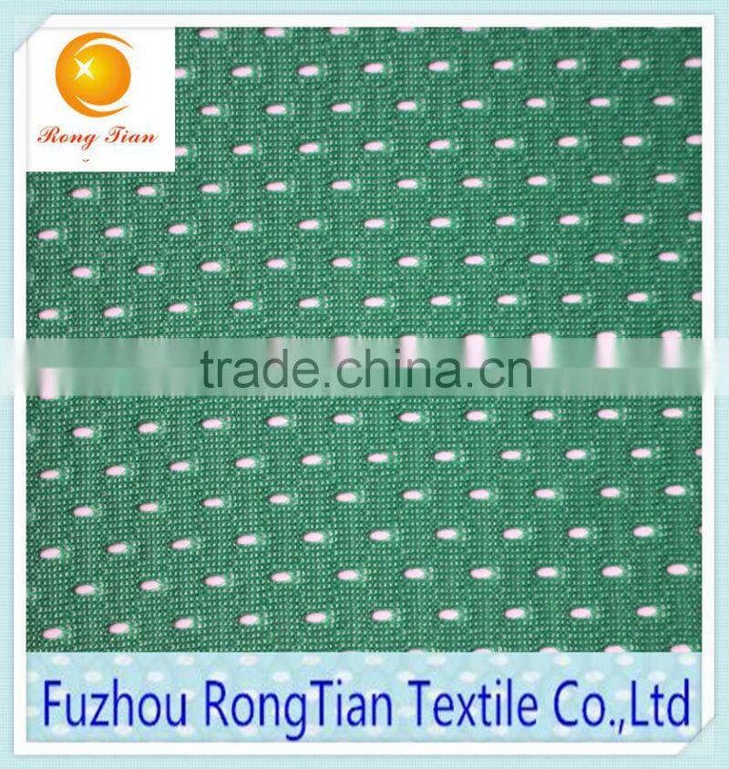 The warp knitting cloth soft hole mesh fabric for clothing