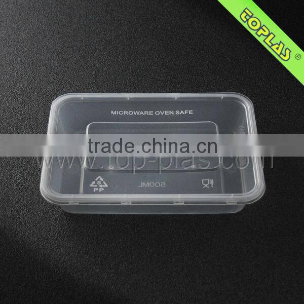 Two compartment plastic airtight container food packaging