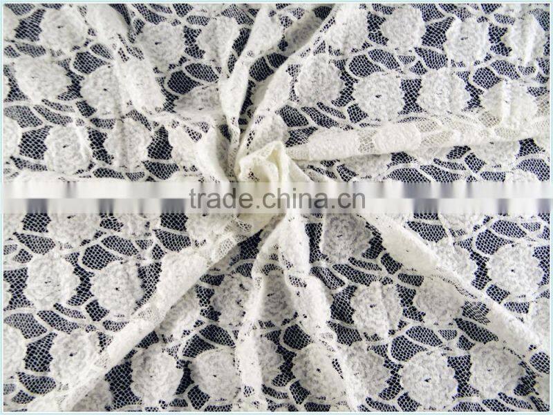 home textiles garments tulle fashion guipure crocheted brushed stretched storage colorful cotton lace fabric